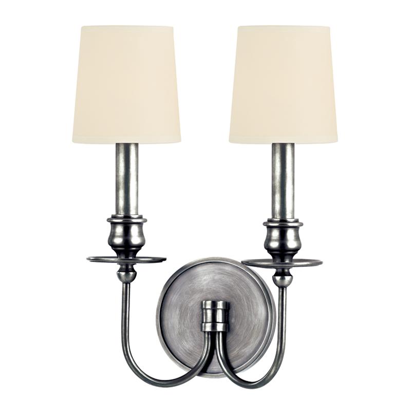 Hudson Valley Lighting Cohasset Polished Nickel 10.25W x 10.25L x 14H Wall Sconce