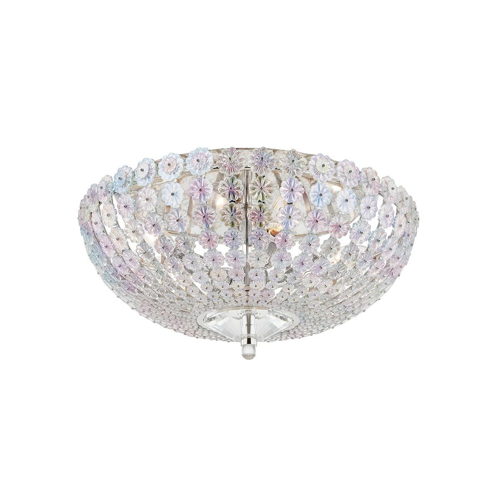 Hudson Valley Lighting Floral Park Polished Nickel 16.5W x 16.5L x 8.75H Semi-Flush Mount