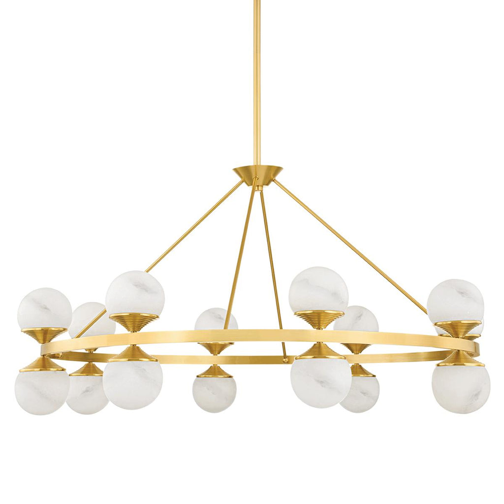 Hudson Valley Lighting Grafton Aged Brass 46W x 46L x 23.25H Chandelier