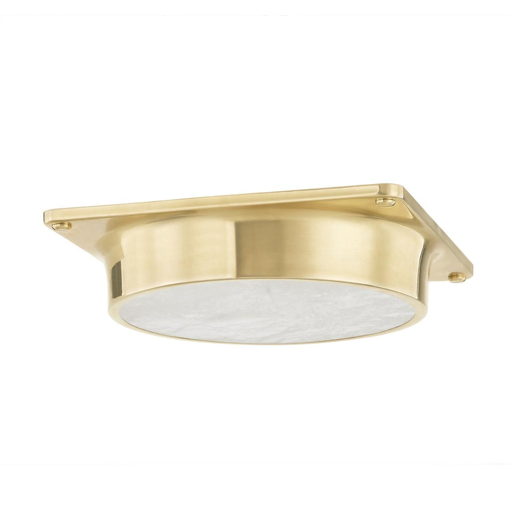 Hudson Valley Lighting Greenwich Aged Brass 11.75W x 11.75L x 2.5H Flush Mount