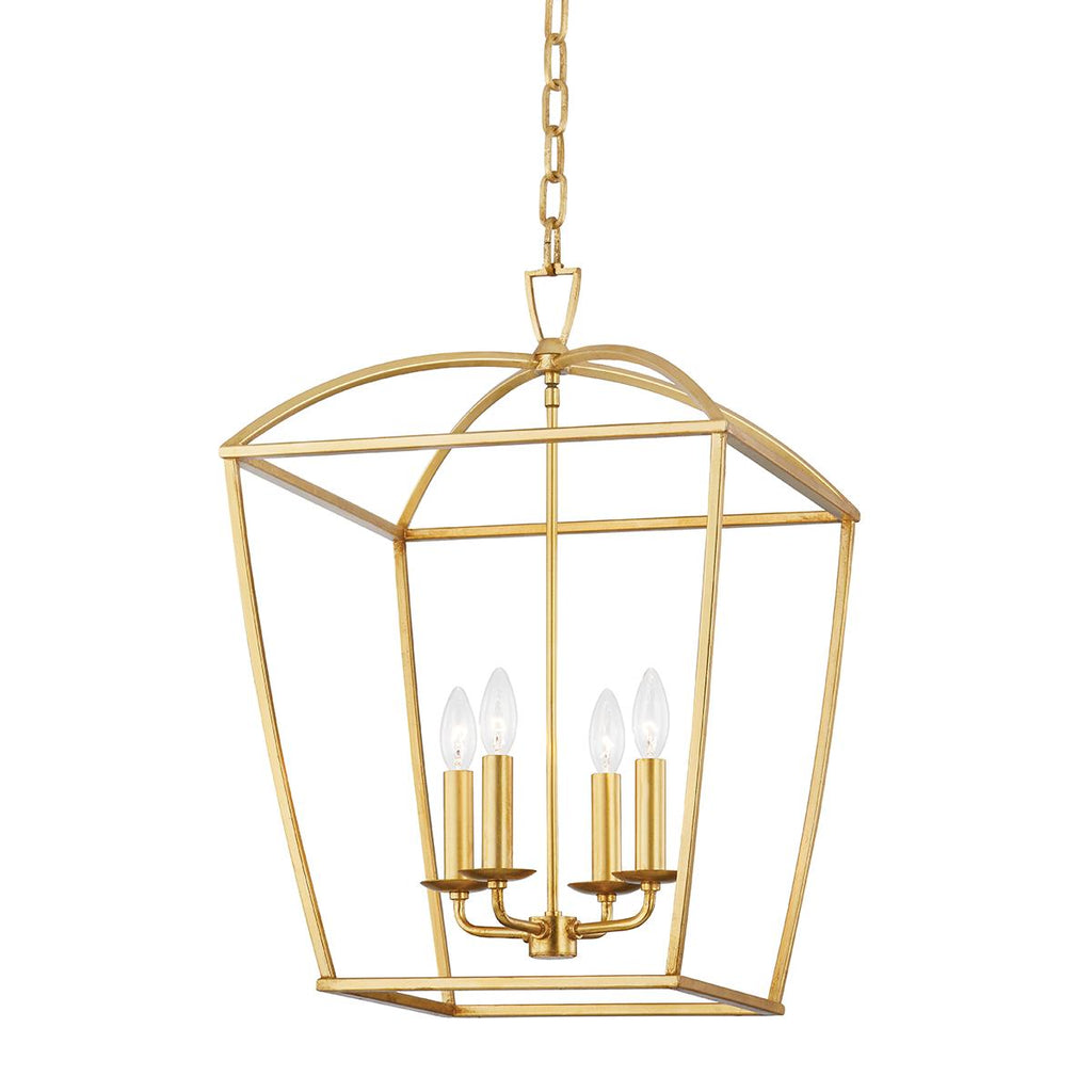 Hudson Valley Lighting Bryant Gold Leaf 17W x 17L x 25H Pendant