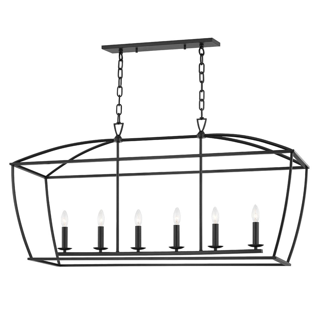 Hudson Valley Lighting Bryant Aged Iron 13.75W x 48.25L x 24H Pendant