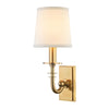 Hudson Valley Lighting Carroll Aged Brass 5W X 5L X 13H Wall Sconce