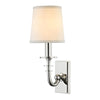 Hudson Valley Lighting Carroll Polished Nickel 5W X 5L X 13H Wall Sconce