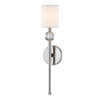 Hudson Valley Lighting Rockland Polished Nickel 4.75W X 4.75L X 20.5H Wall Sconce