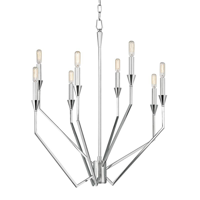 Hudson Valley Lighting Archie Polished Nickel 25.25W x 25.25L x 31.5H Chandelier