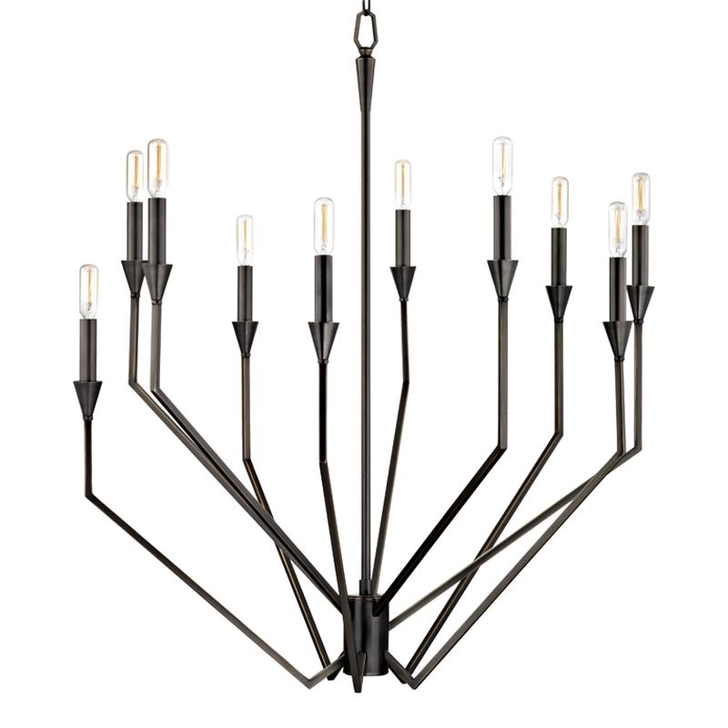 Hudson Valley Lighting Archie Old Bronze 30W x 30L x 35.75H Chandelier