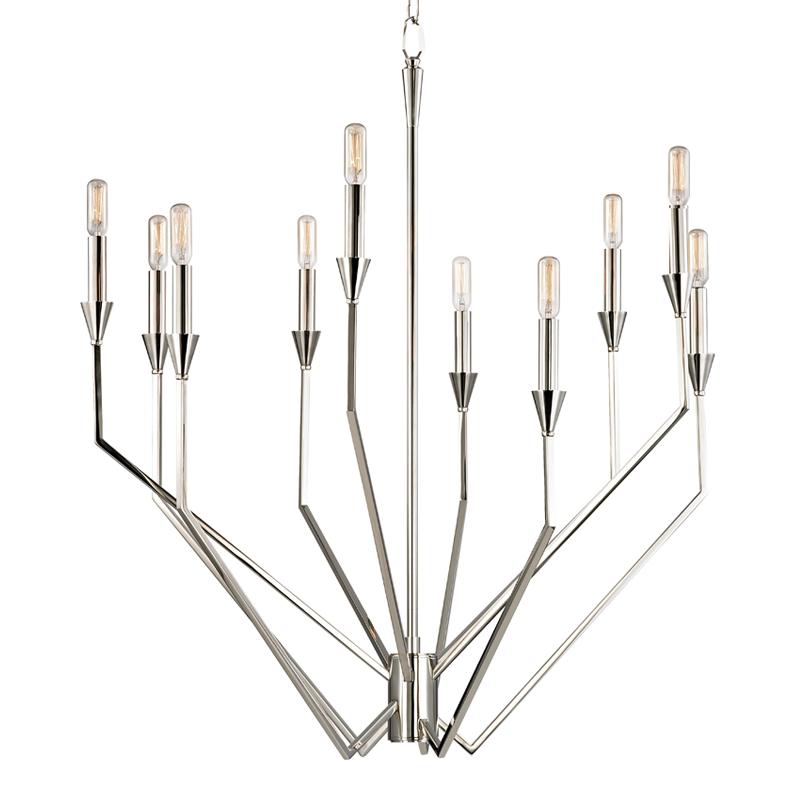 Hudson Valley Lighting Archie Polished Nickel 30W x 30L x 35.75H Chandelier