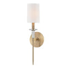 Hudson Valley Lighting Amherst Aged Brass 5W X 5L X 18.75H Wall Sconce