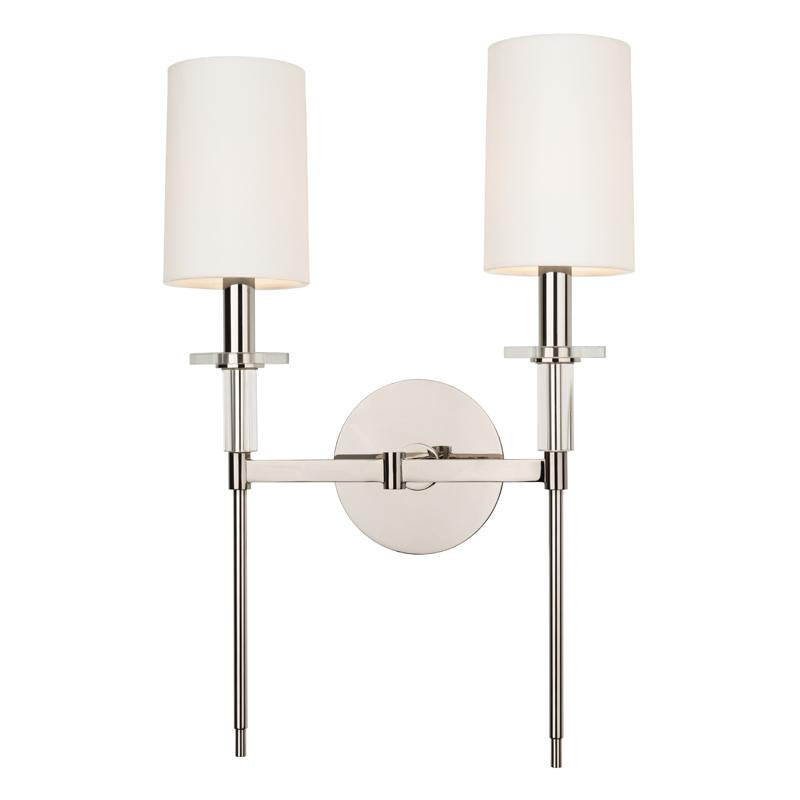 Hudson Valley Lighting Amherst Polished Nickel 13W x 13L x 18.75H Wall Sconce