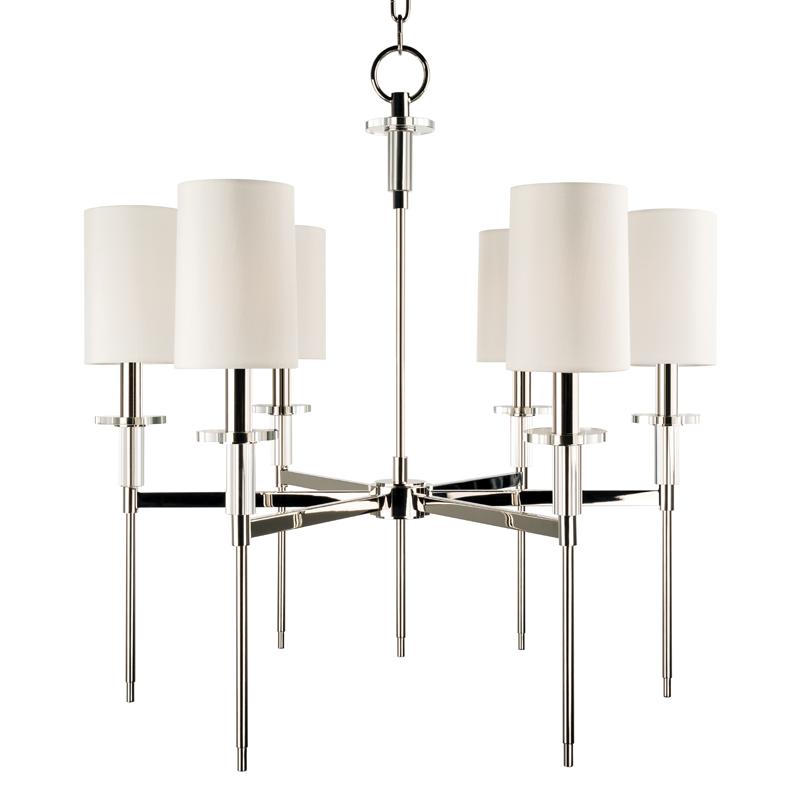 Hudson Valley Lighting Amherst Polished Nickel 25W x 25L x 25.5H Chandelier