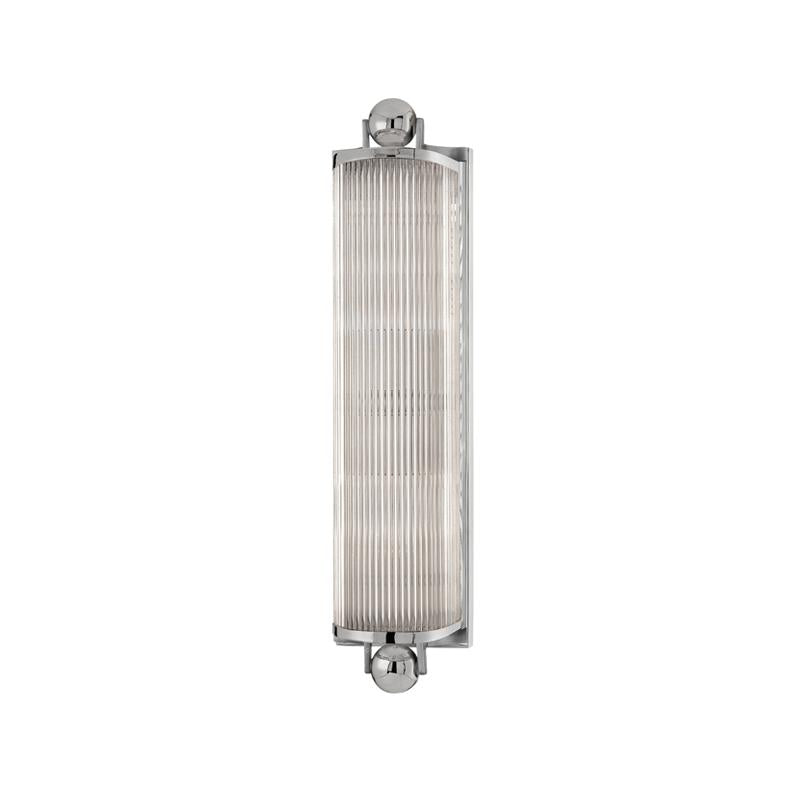 Hudson Valley Lighting Mclean Polished Nickel 4.75W x 19L x 19H Wall Sconce