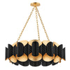 Hudson Valley Lighting Banks Gold Leaf/Black 34.5W X 34.5L X 11.75H Chandelier