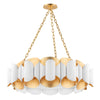 Hudson Valley Lighting Banks Gold Leaf/White 34.5W X 34.5L X 11.75H Chandelier