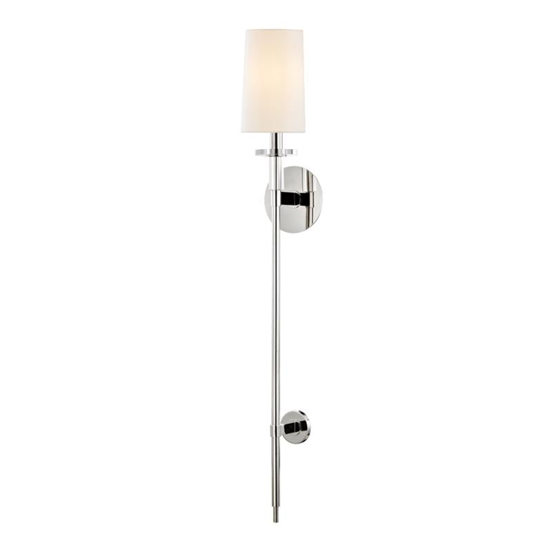 Hudson Valley Lighting Amherst Polished Nickel 5.38W x 5.38L x 36H Wall Sconce