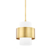 Hudson Valley Lighting Corinth Aged Brass 11W X 11L X 13.5H Pendant