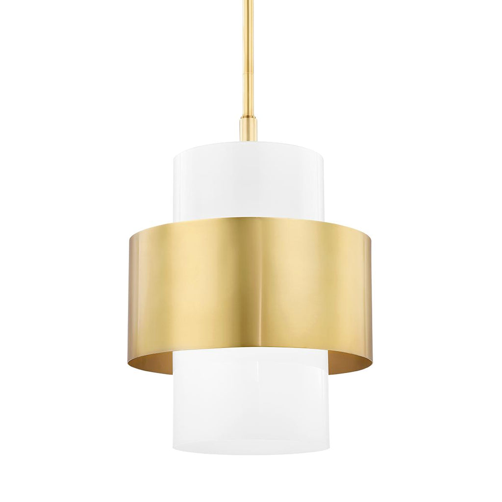 Hudson Valley Lighting Corinth Aged Brass 15.5W x 15.5L x 18.5H Pendant