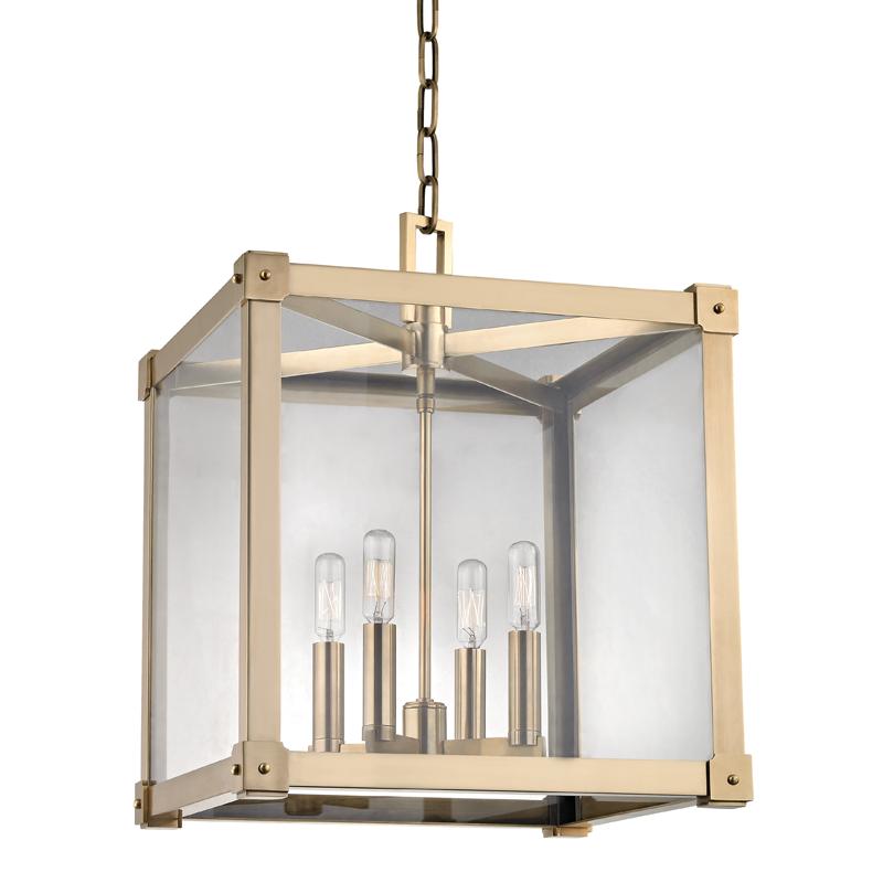 Hudson Valley Lighting Forsyth Aged Brass 16.25W x 16.25L x 20.5H Pendant