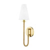 Hudson Valley Lighting Ripley Aged Brass 4.75W X 4.75L X 18.75H Wall Sconce