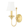 Hudson Valley Lighting Yorktown Aged Brass 5.5W X 5.5L X 14H Wall Sconce