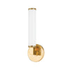 Hudson Valley Lighting Cromwell Aged Brass 4.75W X 4.75L X 13.75H Wall Sconce