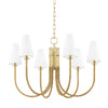 Hudson Valley Lighting Ripley Aged Brass 31.75W X 31.75L X 20.25H Chandelier