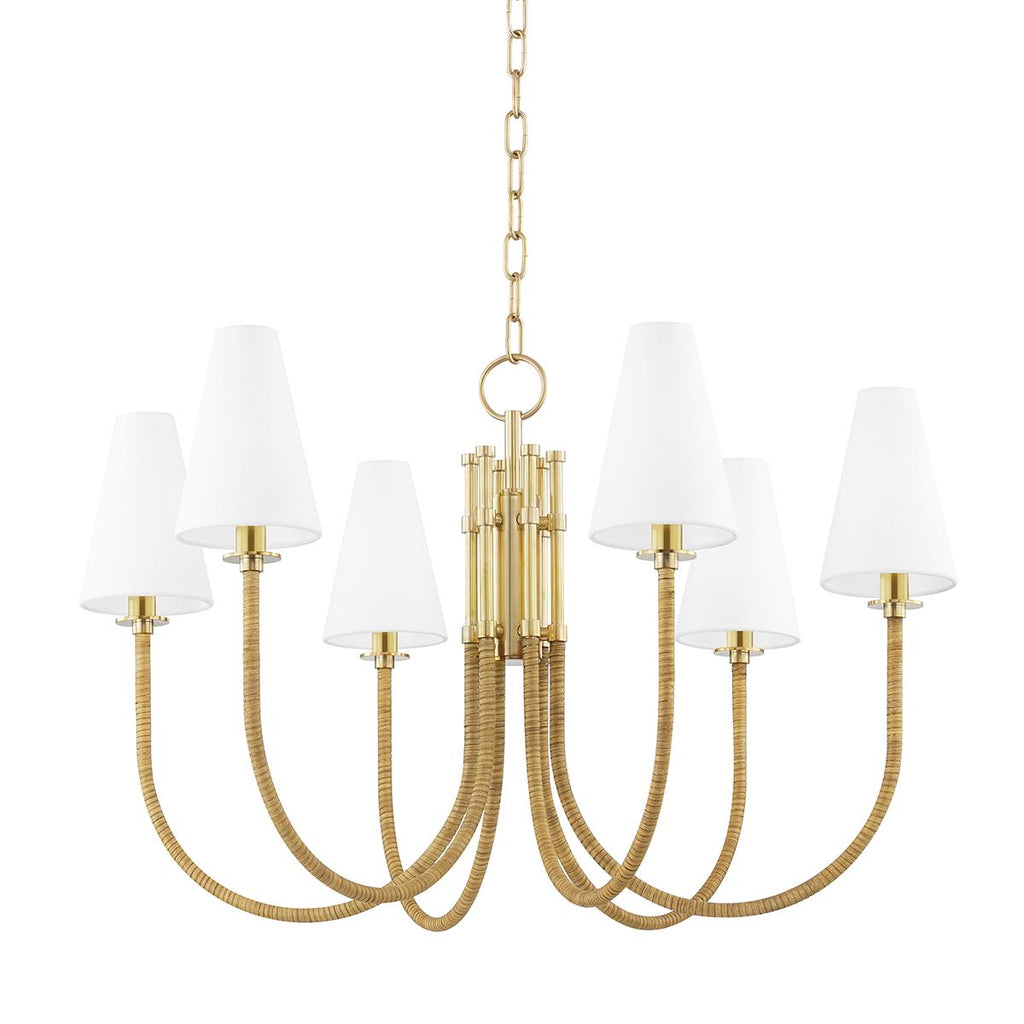 Hudson Valley Lighting Ripley Aged Brass 31.75W x 31.75L x 20.25H Chandelier