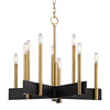 Hudson Valley Lighting Abrams Aged Brass 23.75W X 23.75L X 22H Chandelier