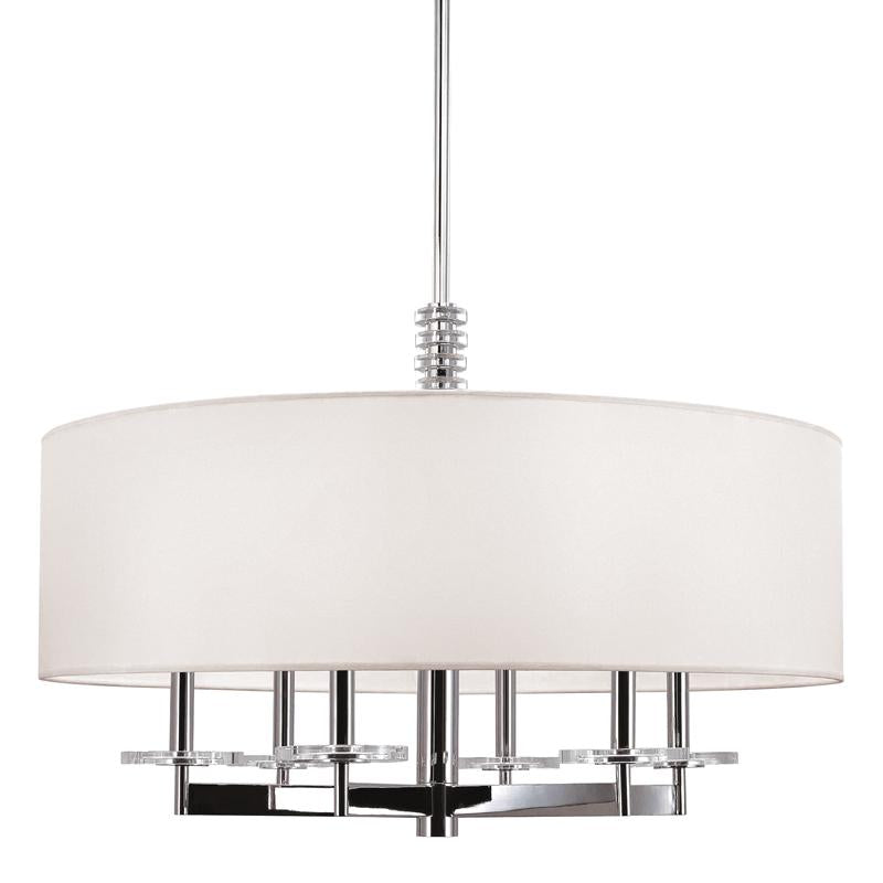 Hudson Valley Lighting Chelsea Polished Nickel 30W x 30L x 21.75H Chandelier