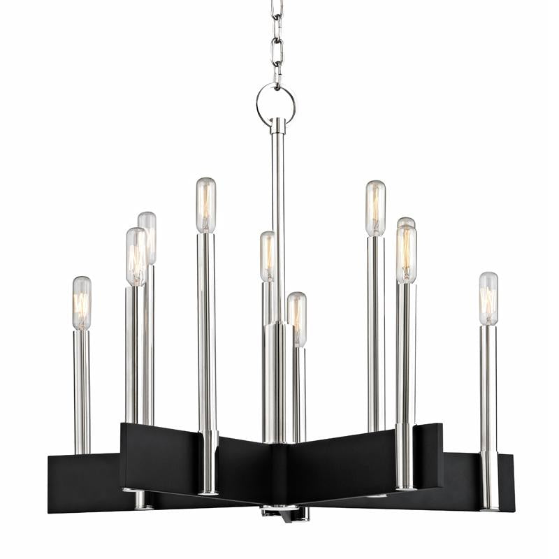 Hudson Valley Lighting Abrams Polished Nickel 23.75W x 23.75L x 22H Chandelier