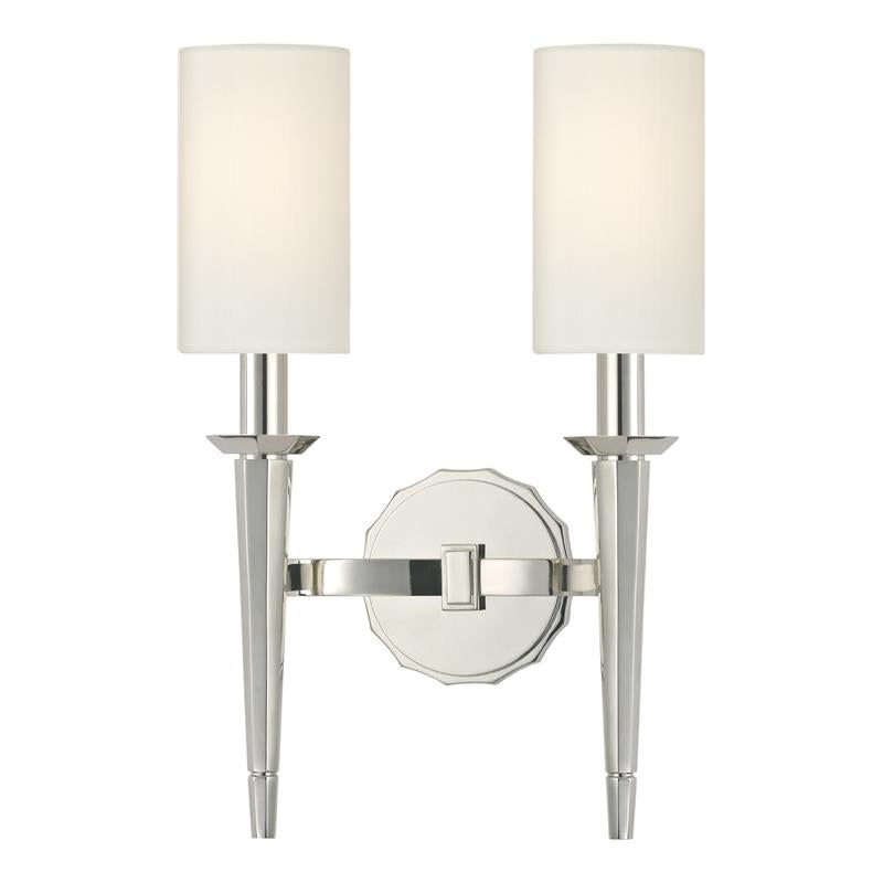 Hudson Valley Lighting Tioga Polished Nickel 11W x 11L x 16.75H Wall Sconce