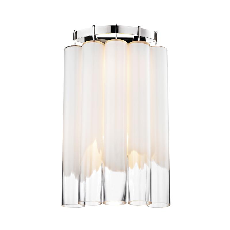 Hudson Valley Lighting Tyrell Polished Nickel 13.25W x 13.25L x 20.75H Wall Sconce