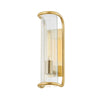 Hudson Valley Lighting Fillmore Aged Brass 5.5W X 5.5L X 16.75H Wall Sconce