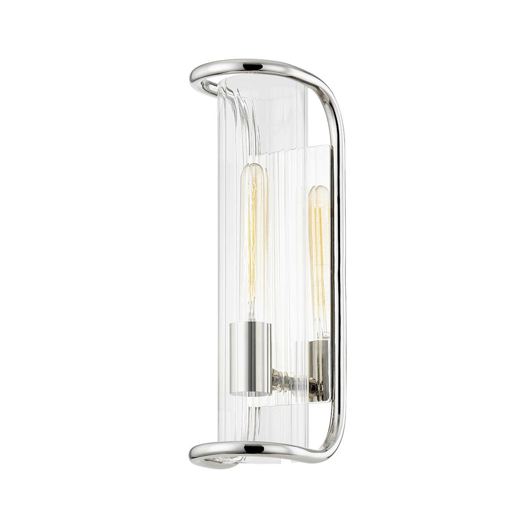 Hudson Valley Lighting Fillmore Polished Nickel 5.5W x 5.5L x 16.75H Wall Sconce