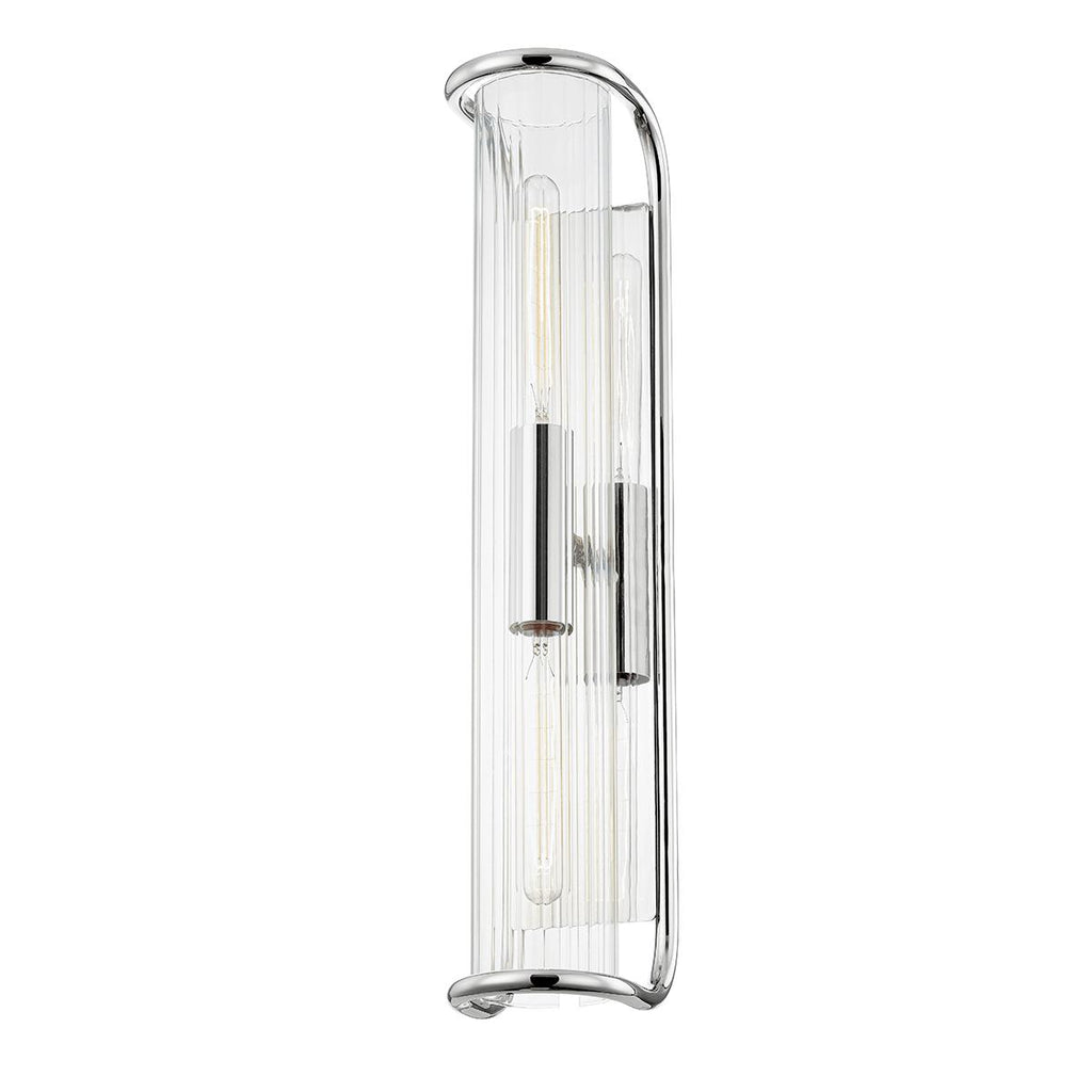 Hudson Valley Lighting Fillmore Polished Nickel 5.5W x 5.5L x 26.25H Wall Sconce