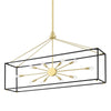 Hudson Valley Lighting Glendale Aged Brass/Black 10W X 48L X 28.32H Pendant