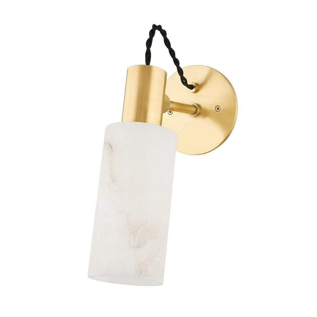 Hudson Valley Lighting Malba Aged Brass 4.75W x 4.75L x 4.75H Wall Sconce