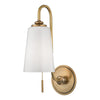 Hudson Valley Lighting Glover Aged Brass 5.5W X 5.5L X 16H Wall Sconce