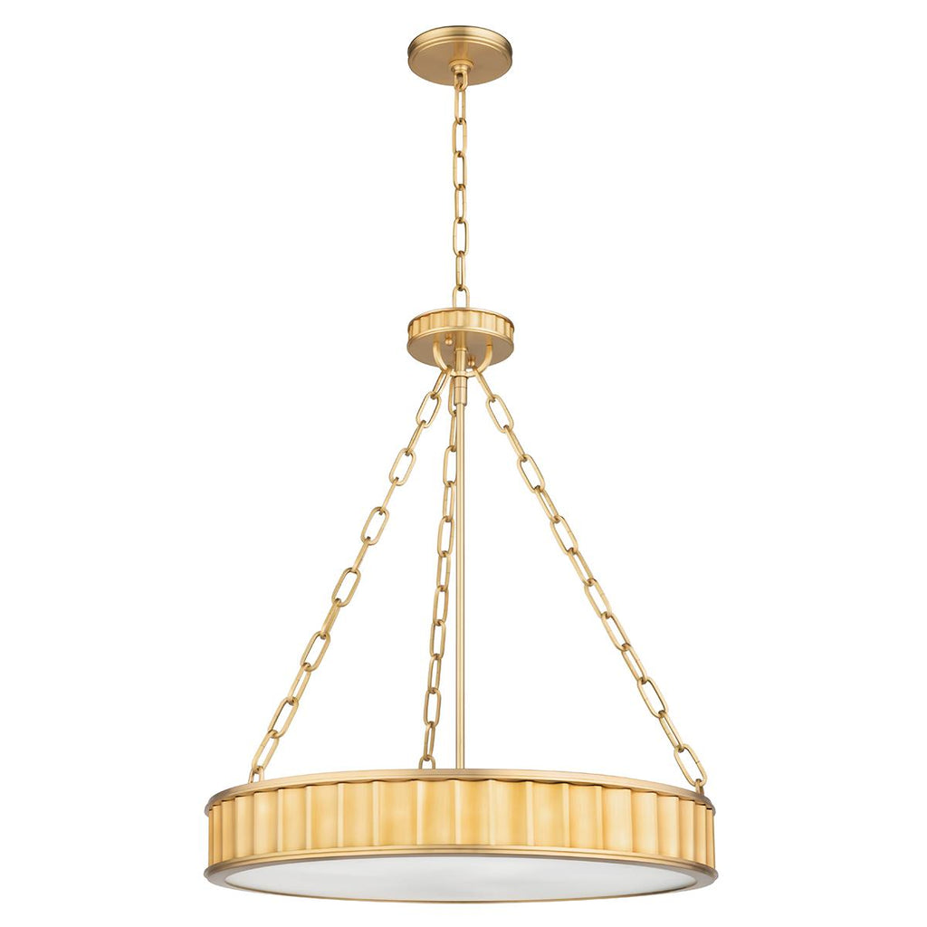 Hudson Valley Lighting Middlebury Aged Brass 21.5W x 21.5L x 24.5H Pendant