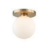 Hudson Valley Lighting Baird Aged Brass 4.75W X 4.75L X 4.75H Wall Sconce