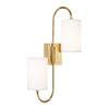 Hudson Valley Lighting Junius Aged Brass 11.75W X 11.75L X 22H Wall Sconce