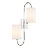 Hudson Valley Lighting Junius Polished Nickel 11.75W X 11.75L X 22H Wall Sconce