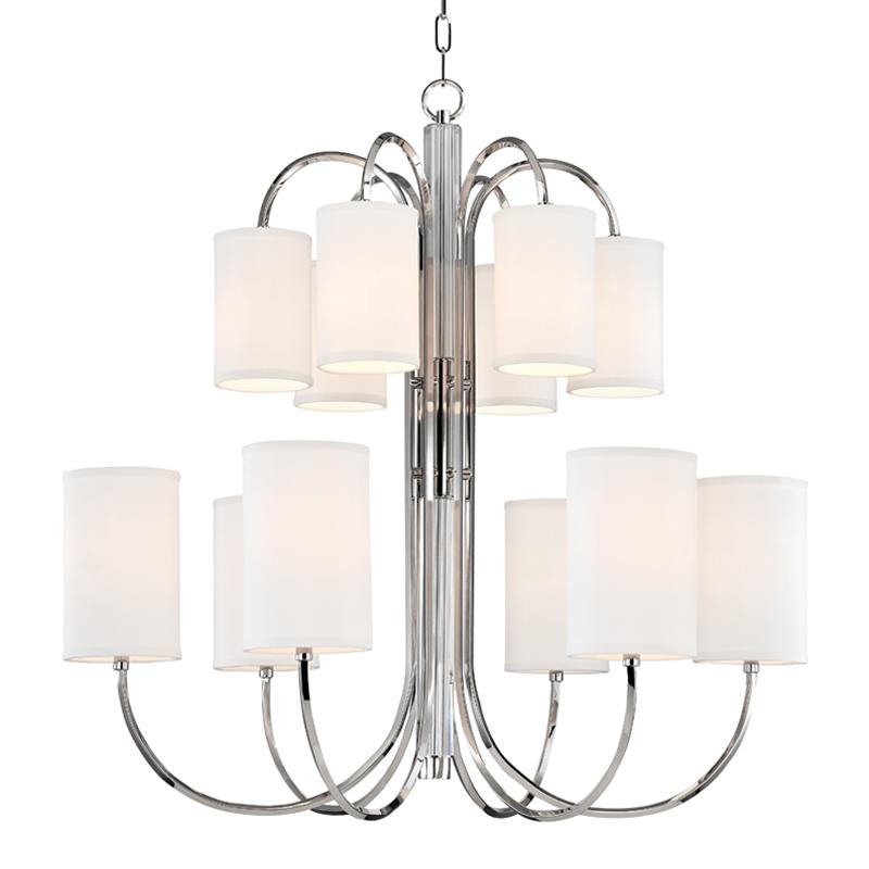 Hudson Valley Lighting Junius Polished Nickel 34.75W x 34.75L x 36H Chandelier