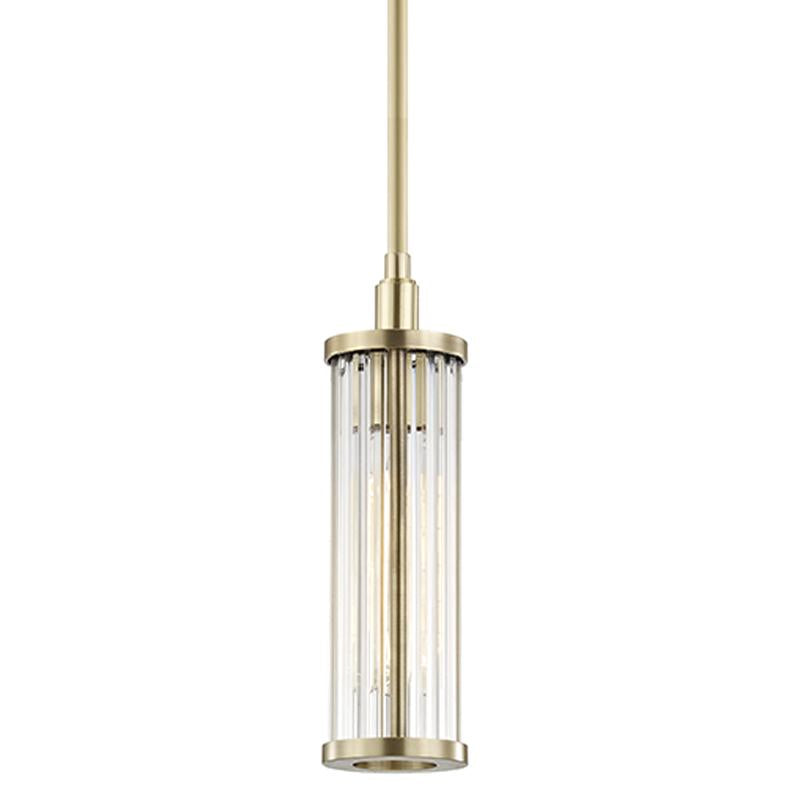 Hudson Valley Lighting Marley Aged Brass 4W x 4L x 14.25H Pendant