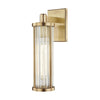 Hudson Valley Lighting Marley Aged Brass 4.5W X 4.5L X 14.25H Wall Sconce