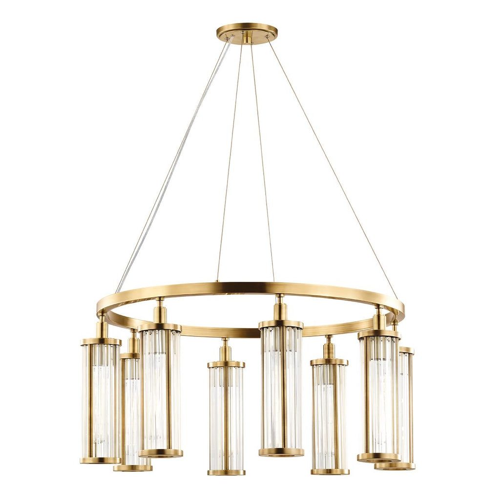 Hudson Valley Lighting Marley Aged Brass 31.25W x 31.25L x 15.5H Chandelier