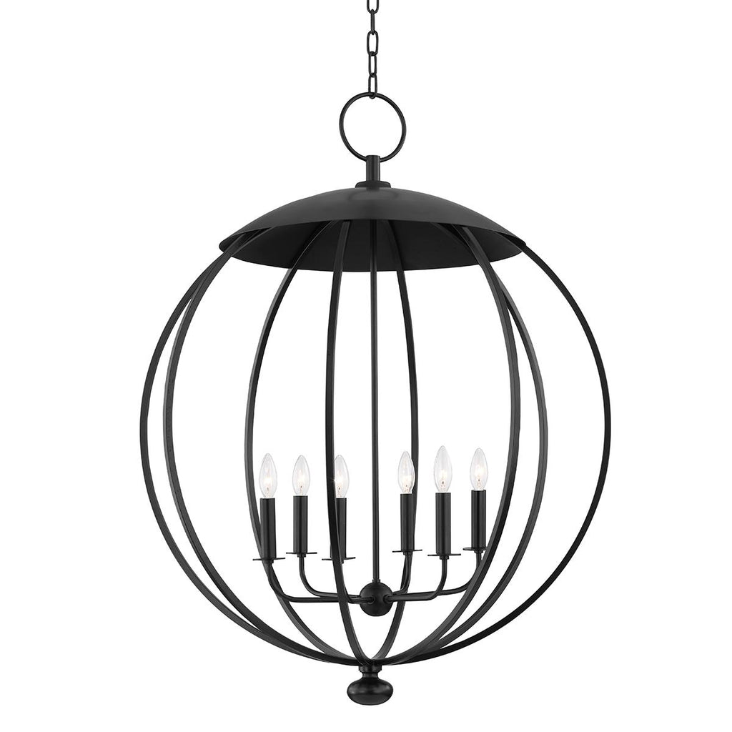 Hudson Valley Lighting Wesley Aged Iron 32W x 32L x 41.5H Pendant