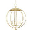 Hudson Valley Lighting Wesley Gold Leaf 32W X 32L X 41.5H Pendant