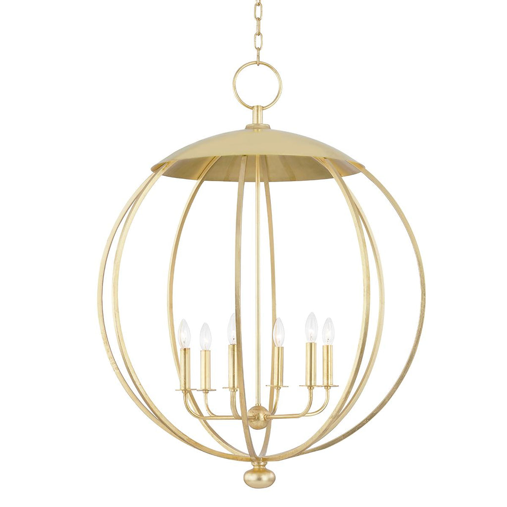 Hudson Valley Lighting Wesley Gold Leaf 32W x 32L x 41.5H Pendant