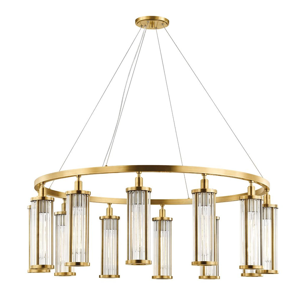 Hudson Valley Lighting Marley Aged Brass 42.5W x 42.5L x 15.75H Chandelier